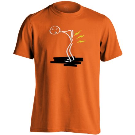 FirkaFáj fizioterápiás férfi póló (narancssárga)