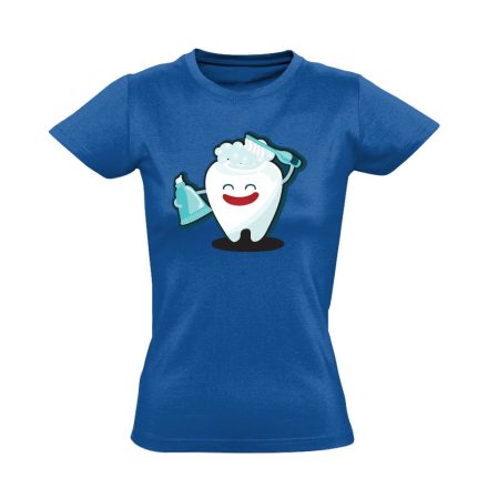FogFésű fogászati női póló (kék)