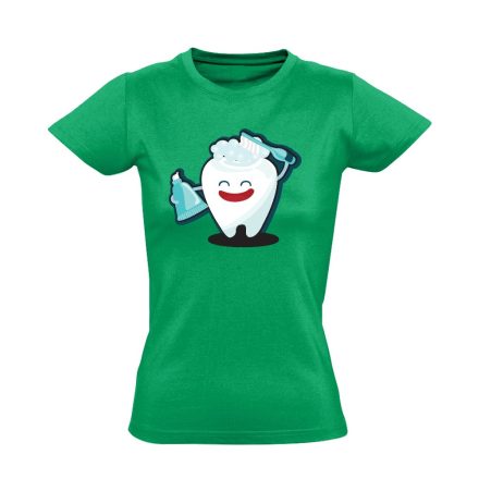 FogFésű fogászati női póló (zöld)