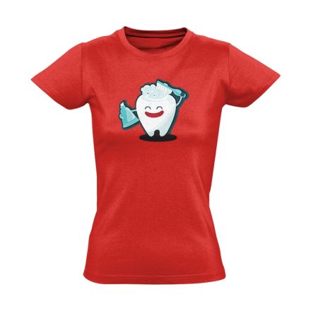 FogFésű fogászati női póló (piros)