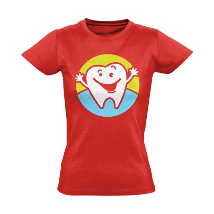 ÖrülőŐrlő fogászati női póló (piros)