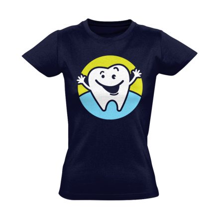 ÖrülőŐrlő fogászati női póló (tengerészkék)