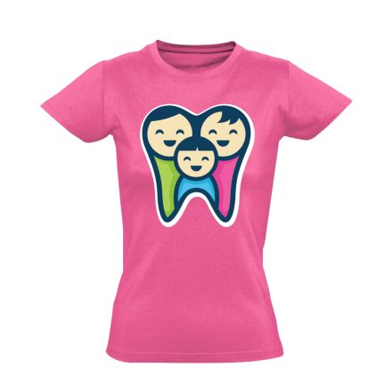 FogPereputty fogászati női póló (rózsaszín)