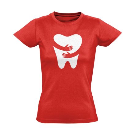FOGlak fogászati női póló (piros)