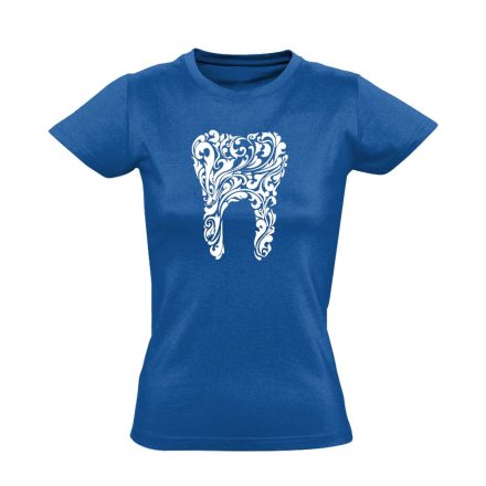 Fogmíves fogászati női póló (kék)