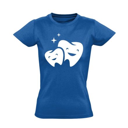FogFamília fogászati női póló (kék)