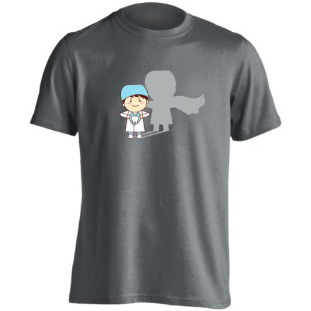 ToothTeilyet? fogászati férfi póló (szénszürke)