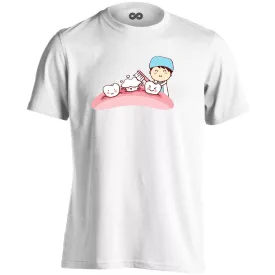 Sörte-Perte fogászati férfi póló (fehér)