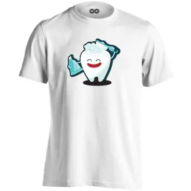 FogFésű fogászati férfi póló (fehér)