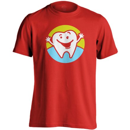 ÖrülőŐrlő fogászati férfi póló (piros)