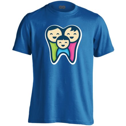 FogPereputty fogászati férfi póló (kék)