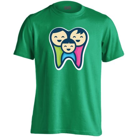 FogPereputty fogászati férfi póló (zöld)