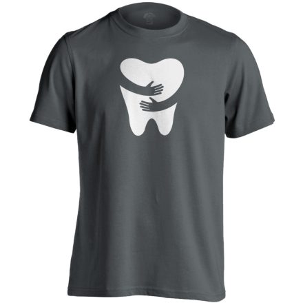FOGlak fogászati férfi póló (szénszürke)