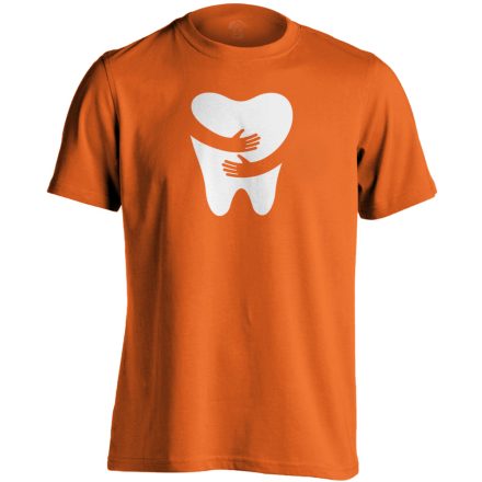 FOGlak fogászati férfi póló (narancssárga)