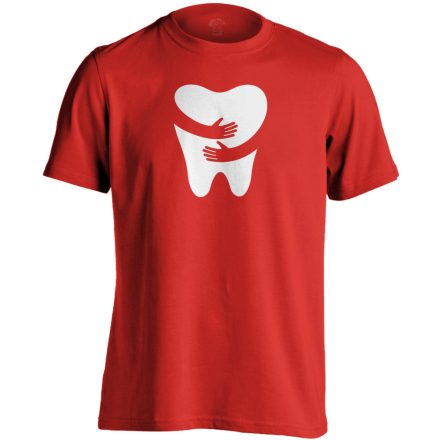 FOGlak fogászati férfi póló (piros)