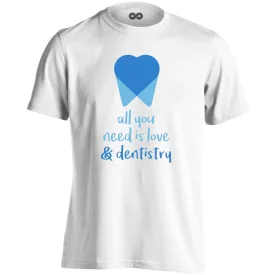 All You Need Is Love fogászati férfi póló (fehér)