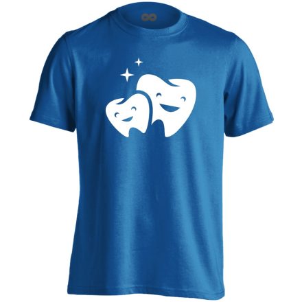 FogFamília fogászati férfi póló (kék)