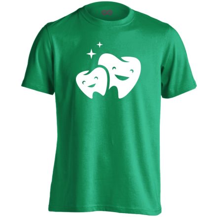 FogFamília fogászati férfi póló (zöld)