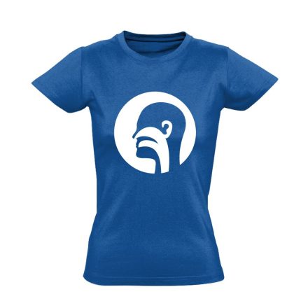 Illat-Íz-Hang fül-orr-gégészeti női póló (kék)