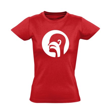 Illat-Íz-Hang fül-orr-gégészeti női póló (piros)