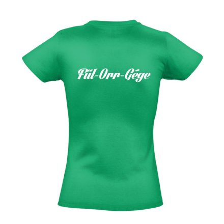 Fül-orr-gégészet női póló (zöld)