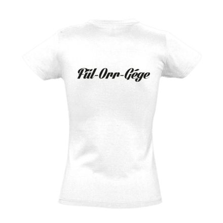 Fül-orr-gégészet női póló (fehér)