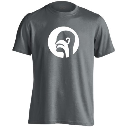 Illat-Íz-Hang fül-orr-gégészeti férfi póló (szénszürke)