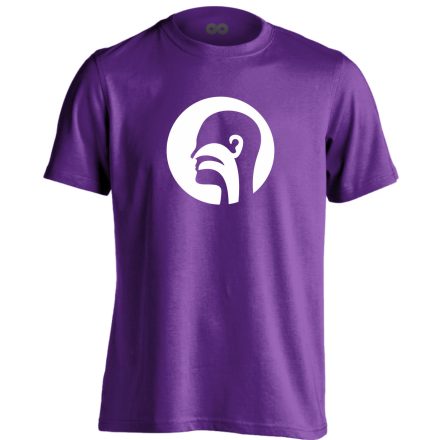 Illat-Íz-Hang fül-orr-gégészeti férfi póló (lila)