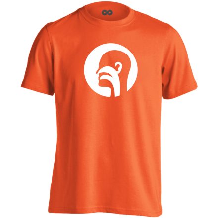 Illat-Íz-Hang fül-orr-gégészeti férfi póló (narancssárga)