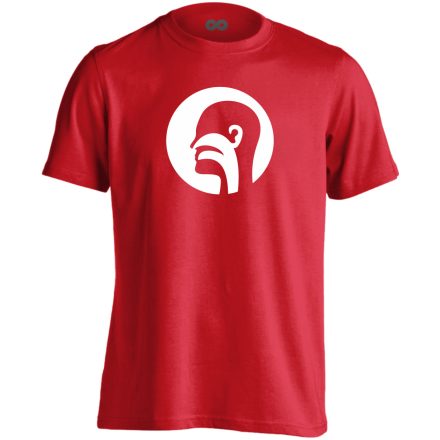 Illat-Íz-Hang fül-orr-gégészeti férfi póló (piros)