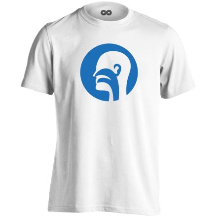 Illat-Íz-Hang fül-orr-gégészeti férfi póló (fehér)