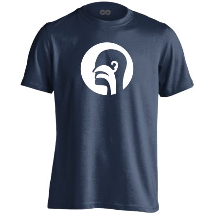 Illat-Íz-Hang fül-orr-gégészeti férfi póló (tengerészkék)