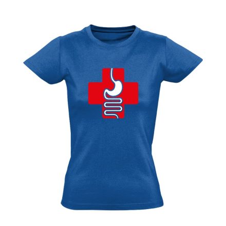 GyógyGyomor gasztroenterológiai női póló (kék)