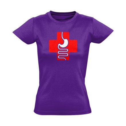 GyógyGyomor gasztroenterológiai női póló (lila)
