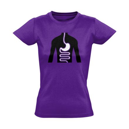 FlamóSikán gasztroenterológiai női póló (lila)