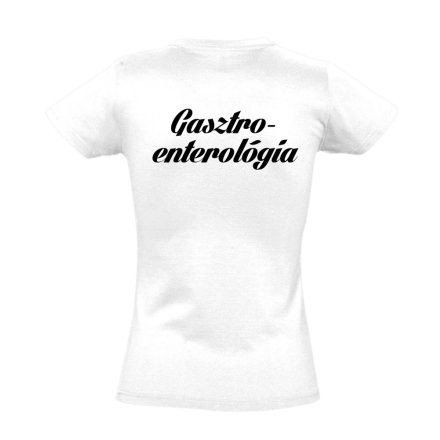 Gasztroenterológia női póló (fehér)
