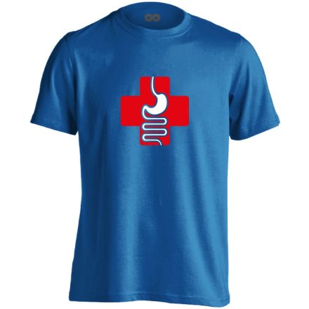 GyógyGyomor gasztroenterológiai férfi póló (kék)