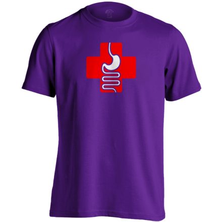 GyógyGyomor gasztroenterológiai férfi póló (lila)
