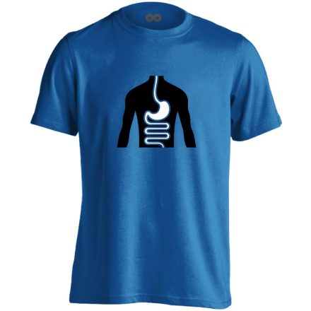 FlamóSikán gasztroenterológiai férfi póló (kék)