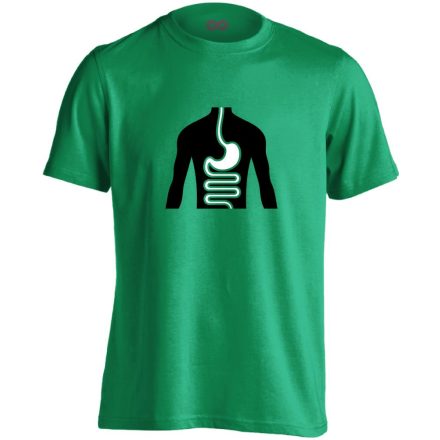 FlamóSikán gasztroenterológiai férfi póló (zöld)