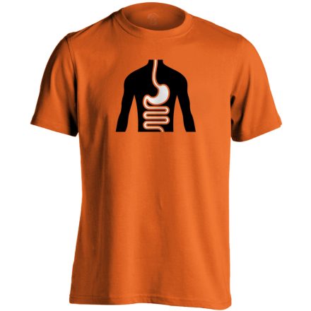 FlamóSikán gasztroenterológiai férfi póló (narancssárga)