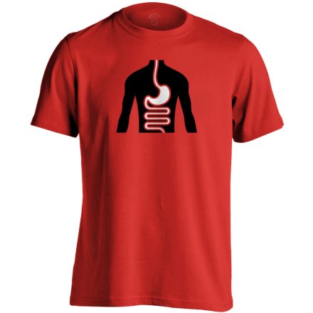 FlamóSikán gasztroenterológiai férfi póló (piros)