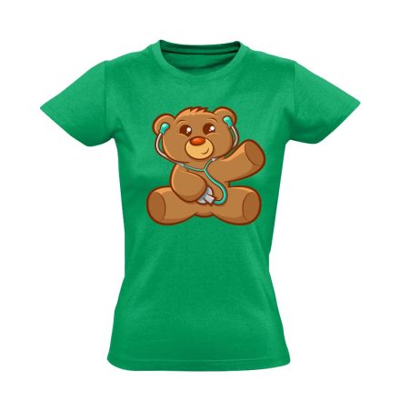 MackóSzkóp gyermekgyógyászati női póló (zöld)