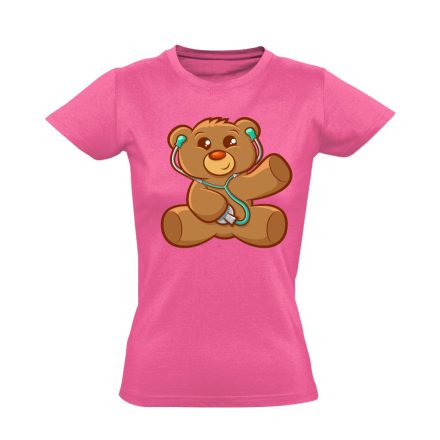 MackóSzkóp gyermekgyógyászati női póló (rózsaszín)
