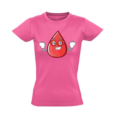 SzuperCseppMan gyermekgyógyászati női póló (rózsaszín)