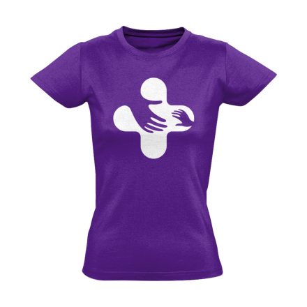 Jövő-Óvó gyermekgyógyászati női póló (lila)