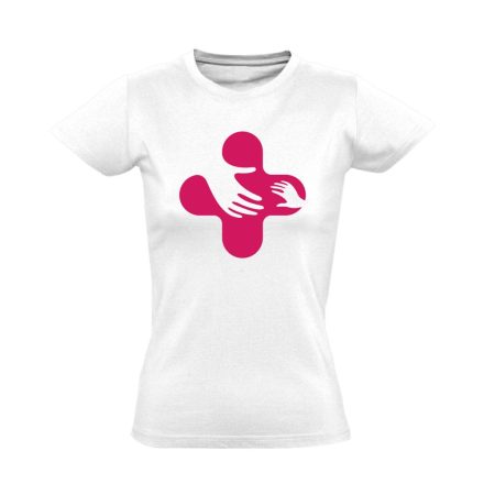 Jövő-Óvó gyermekgyógyászati női póló (fehér)