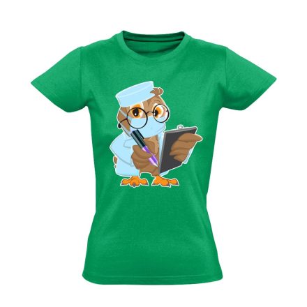 Bubó gyermekgyógyászati női póló (zöld)