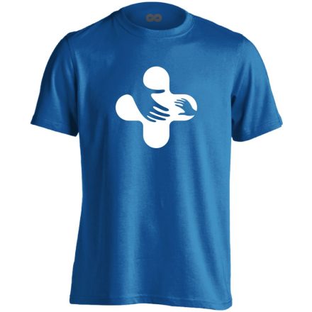 Jövő-Óvó gyermekgyógyászati férfi póló (kék)