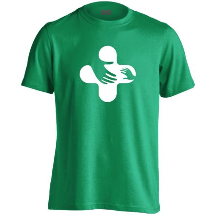 Jövő-Óvó gyermekgyógyászati férfi póló (zöld)